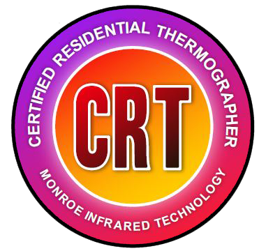 The logo for the certified residential thermometer crt.