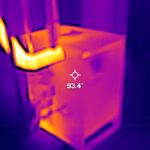 A thermal image of a box.